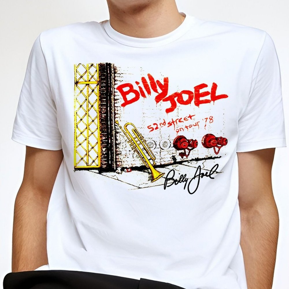 Hot Billy Joel Music Shirt New Popular Unisex S-4xl T-shirt A42